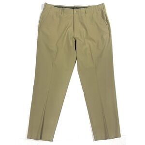 Ben Hogan Men's 40x32 Khaki Golf Pants Active Flex Stretch Performance Flat Fron